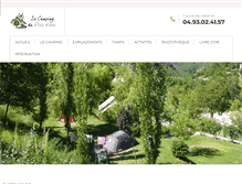 Tablet Screenshot of campingduplandeau.com